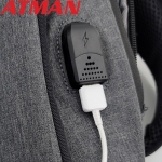 ATMAN 아트만 USB 포트 충전 슬링백 백팩 한줄 외줄 가방 AT-775